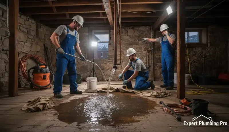 Expert Plumbing Pro - emergency-burst-pipe-repair-for-historic-downtown-gunnison-residence